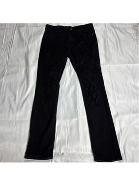 Boys Waimea Black Distressed Skinny Jeans Size 20